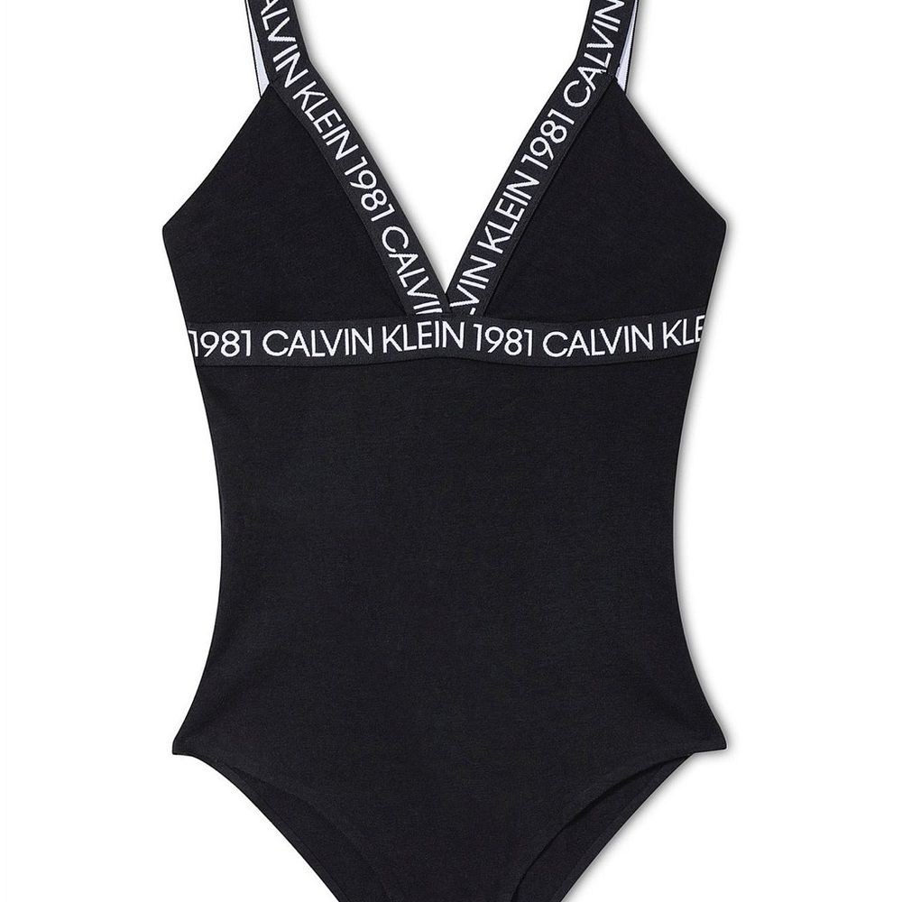 Calvin Klein Black and White Bodysuit